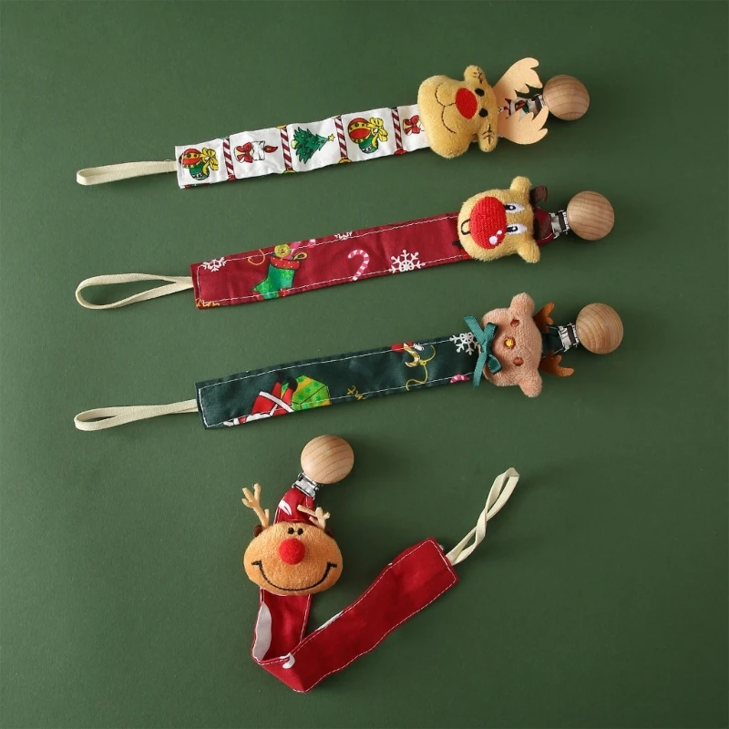

Cartoon Pacifier Clip for Baby Girl Boy Babies Wood Soother Clips Chain Holder Dropshipping