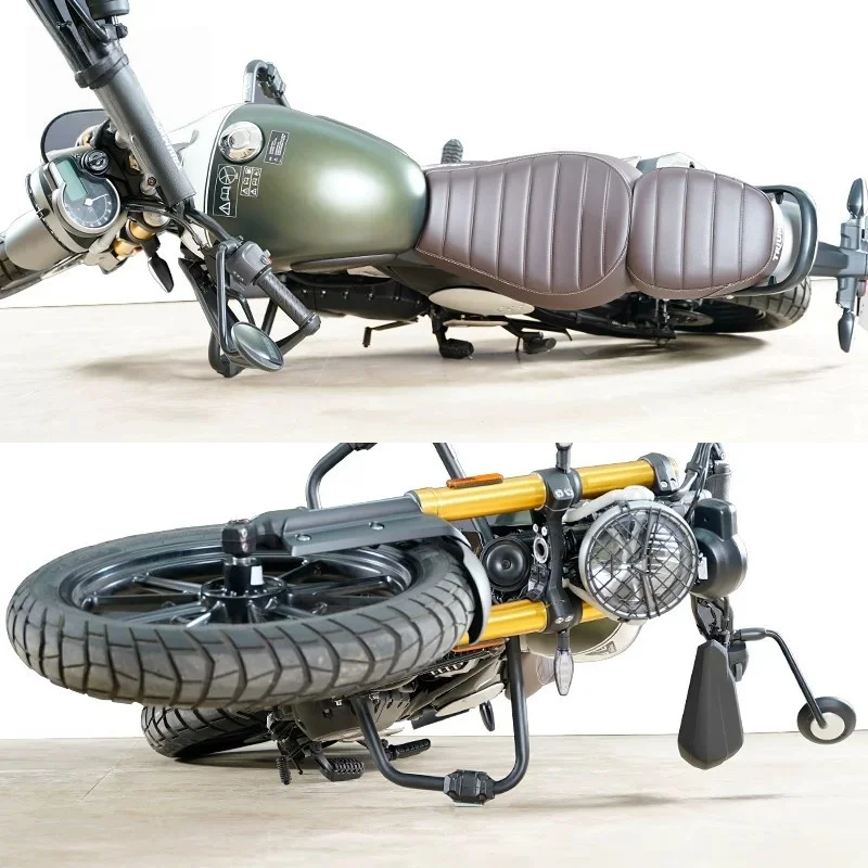 Фото Защитная дуга (кенгурятник) для Scrambler 400X, прочная, противоударная, для двигателя, в стиле ретро, неоригинальная запчасть №1