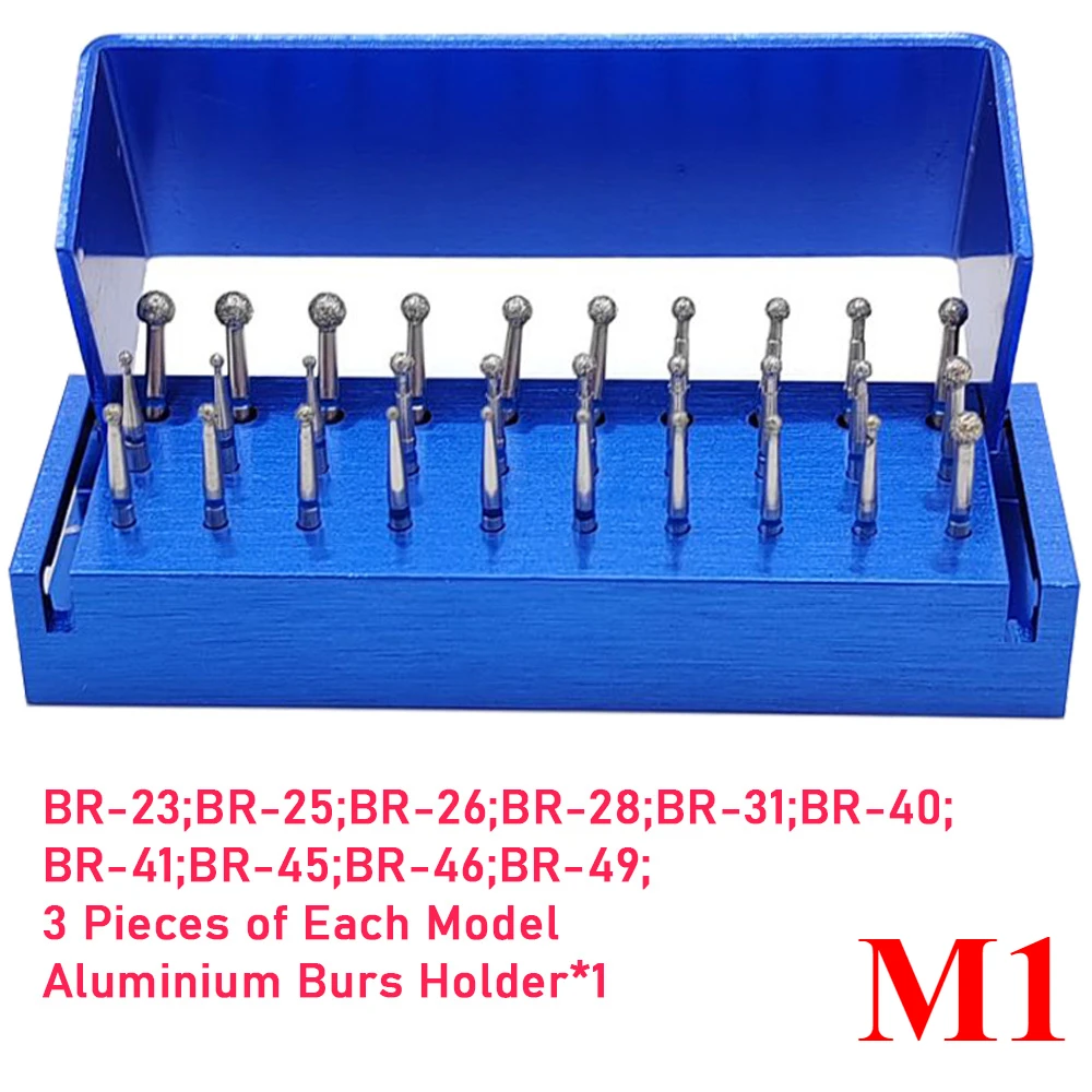 AG 30 шт./компл. набор алюминиевых стоматологических боров с держателями боры для