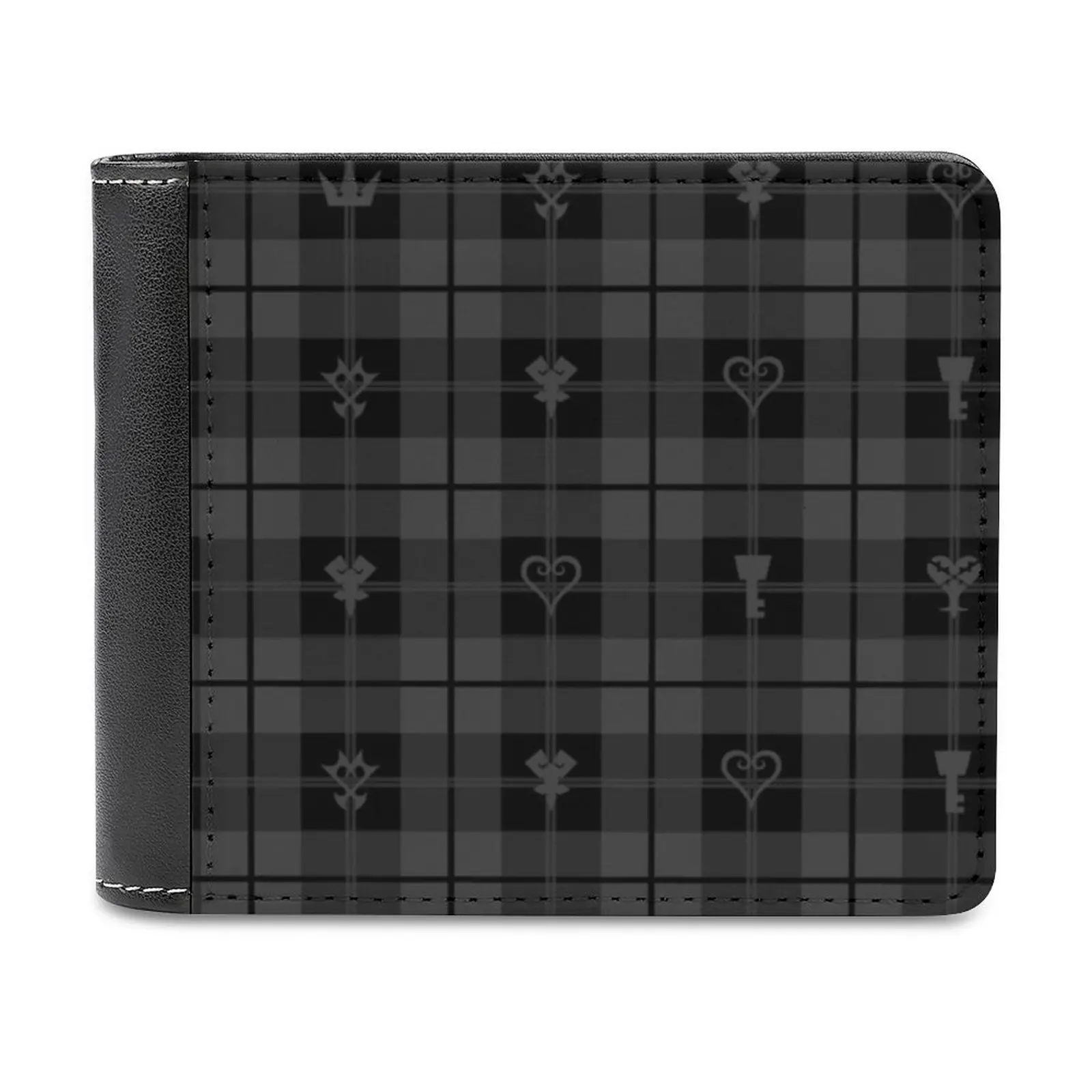 

Kh 3 Pattern Leather Wallet Credit Card Holder Luxury Wallet Kingdom Hearts Heart Heartless Symbol Nerd Games Videogames Vg