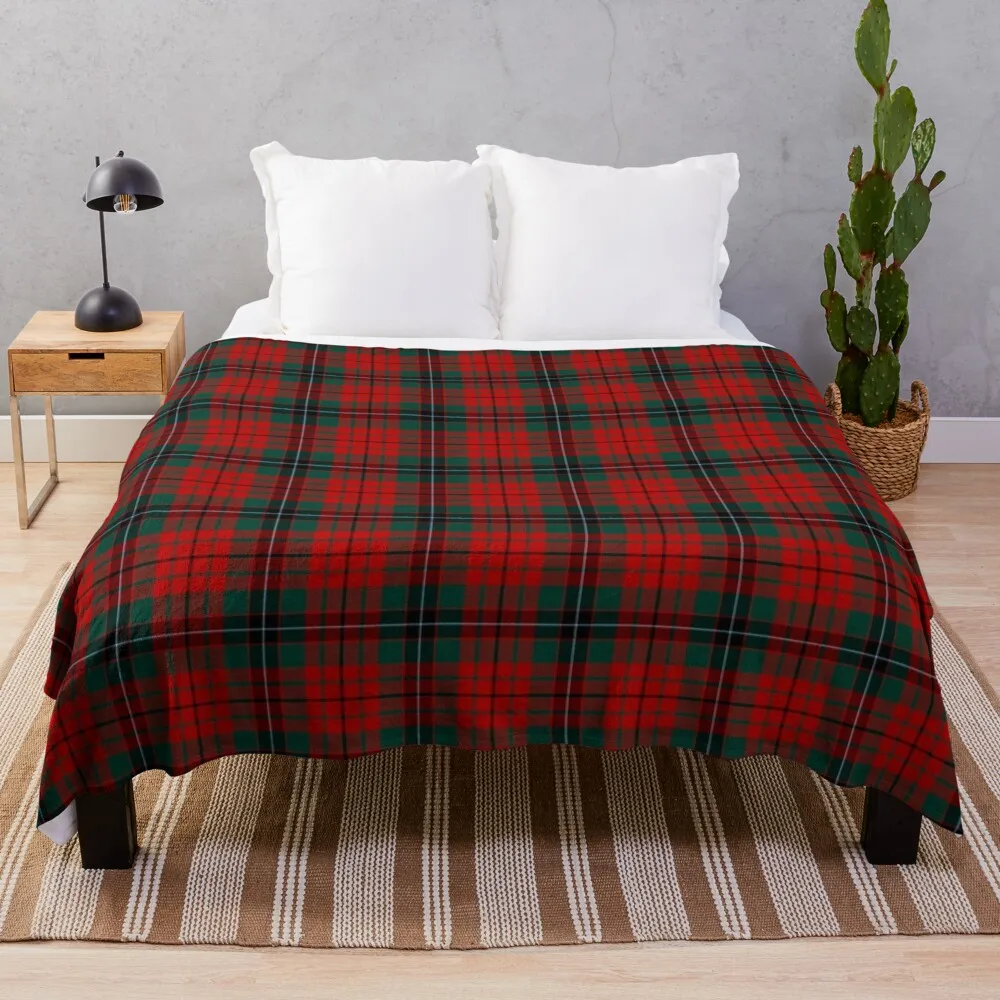 

Clan Nicolson Tartan Throw Blanket Soft Bed Blankets