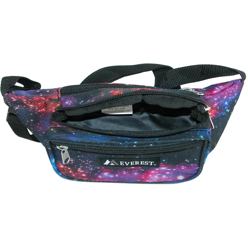 Everest Unisex Signature Waist Fanny Pack Galaxy Print