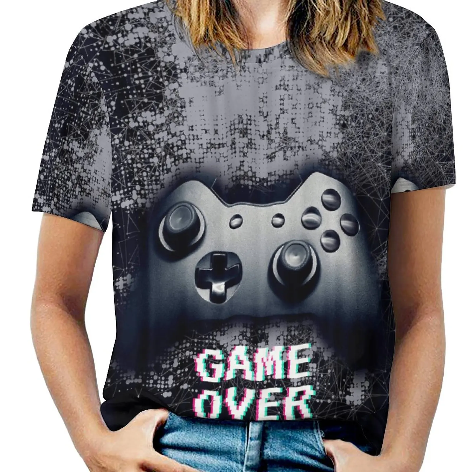 

Unique Gamer Game Player for Boys (17) Top Tee top Quality Fresh Movement Home USA Size