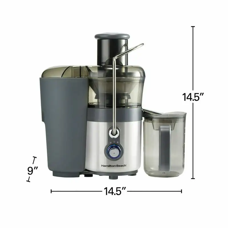 

Big Mouth Premium Juice Extractor 2 Speeds - Silver, Gray