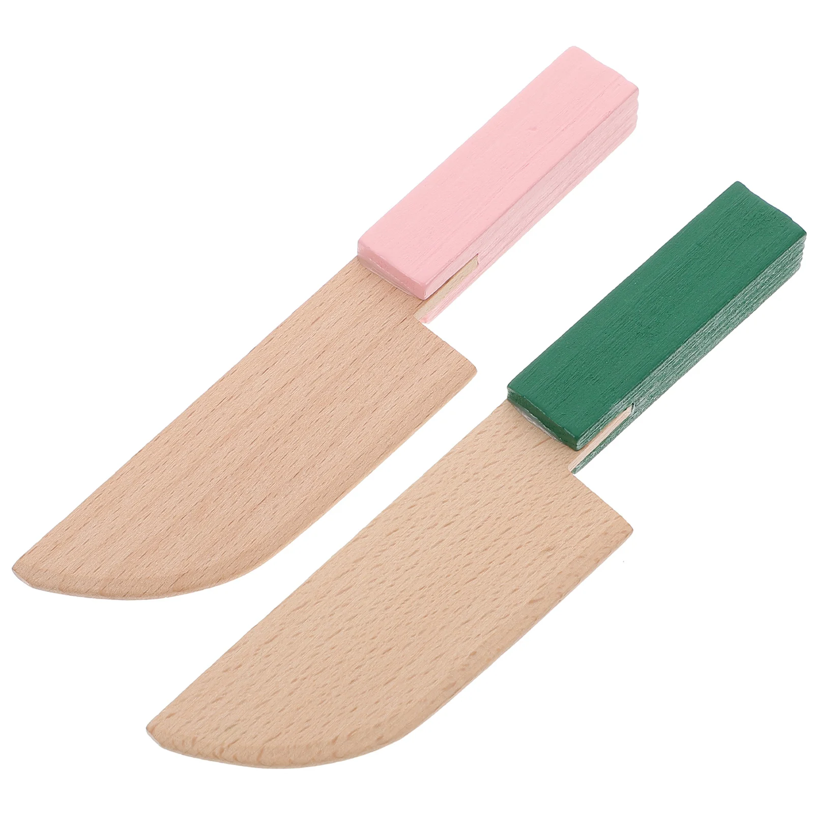 

2 Pcs Toy Vegetable Toddler Wooden Toys Kids Fruit Cutting Veggies Safe Imitation Playing House Children