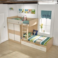 children bunk bed with wardrobe being customization multiple bed