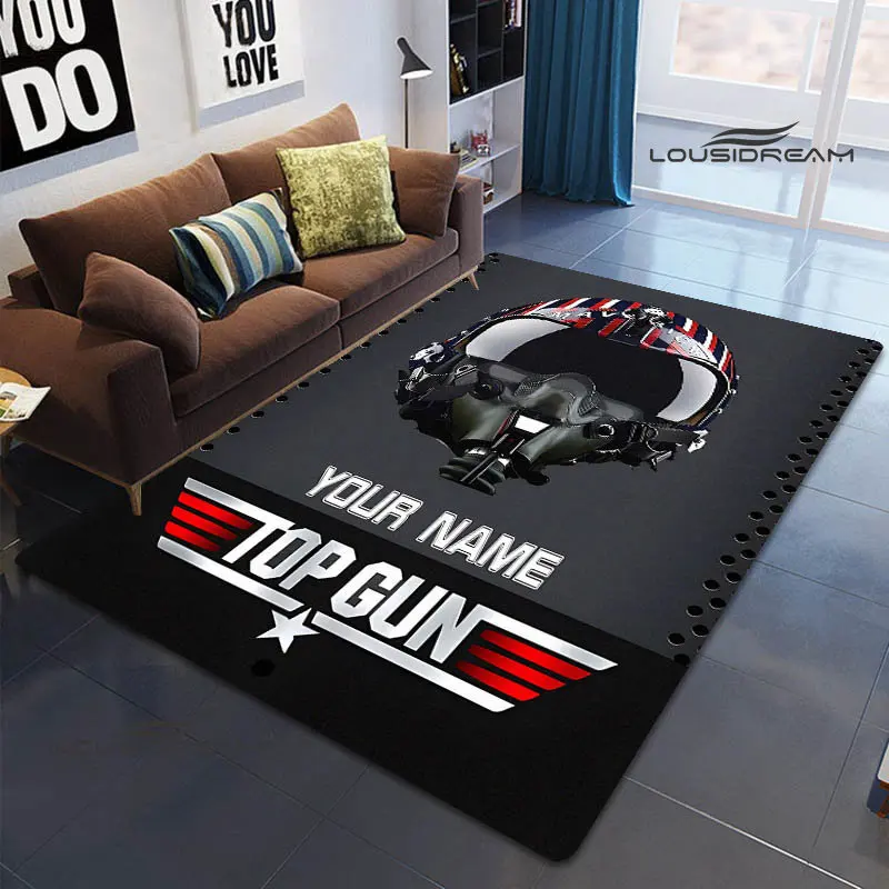 

Classic Movie TOP GUN printed Carpet rugs for bedroom area rug living room carpet Outdoor carpet floor mats birthday gift