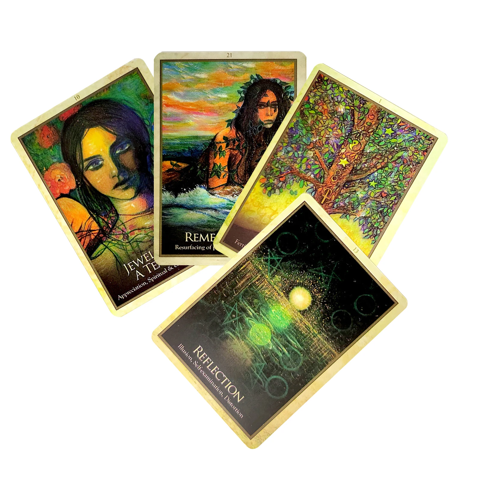 

Gaia Oracle Cards Full English Playing Tarot Cards Game For Party Family Board Games Mysterious Fortune Guidance Tarot Cards
