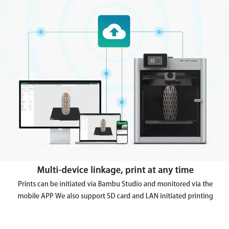 3D-принтер для изготовления углеродной модели Bamboo Lab X1 полностью автоматический с