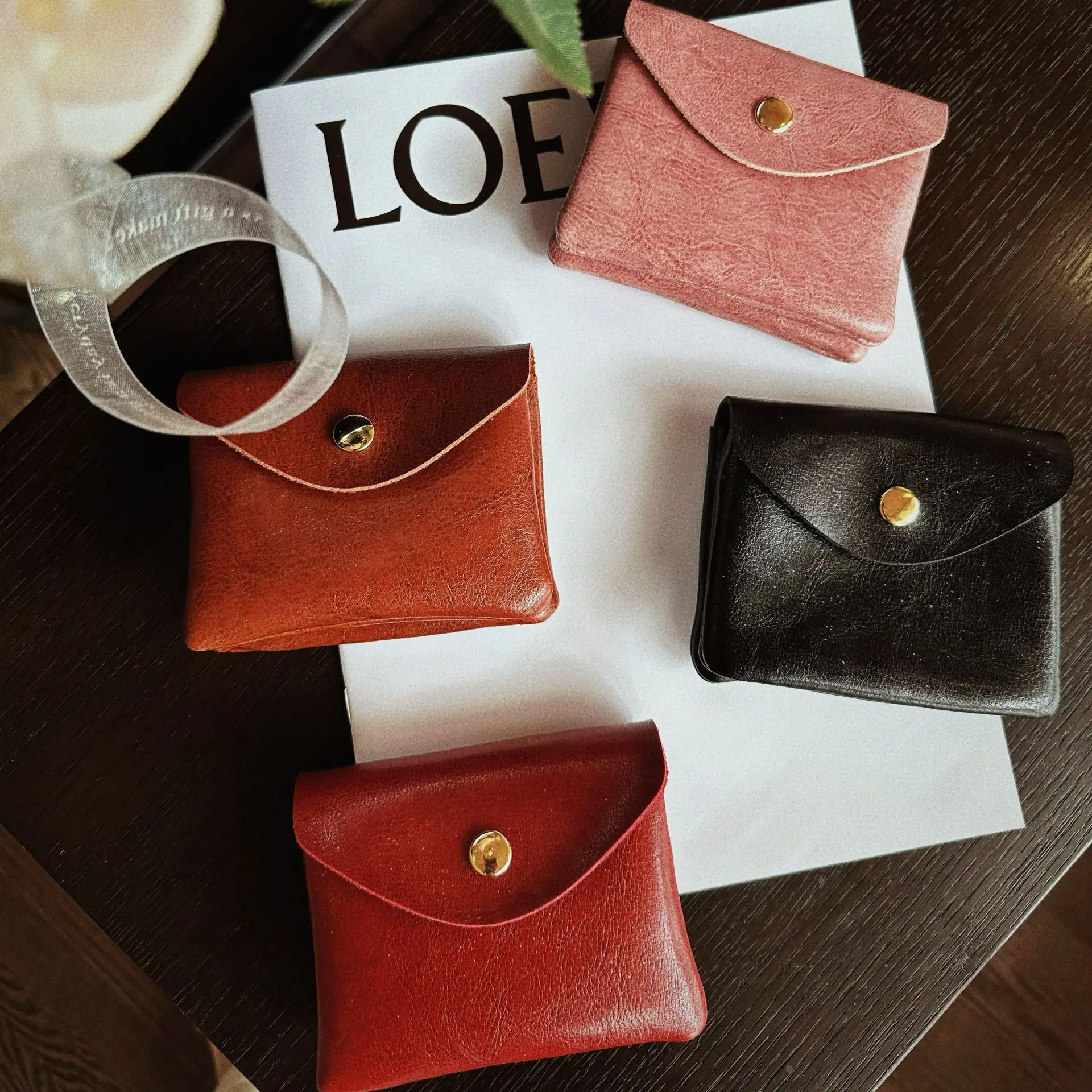 2023 New Double layered Red Bag Ladies Bag Women's Bag Lightweight Headphone Bag Temperament Key Bag