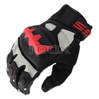 Motocross Dirt Bike GS Racing Gloves For BMW Motorrad Team Black Red Motorbike Leather GS Touch Screen Gloves