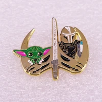 science fiction movie inspiration fashionable creative cartoon brooch lovely enamel badge clothing accessories