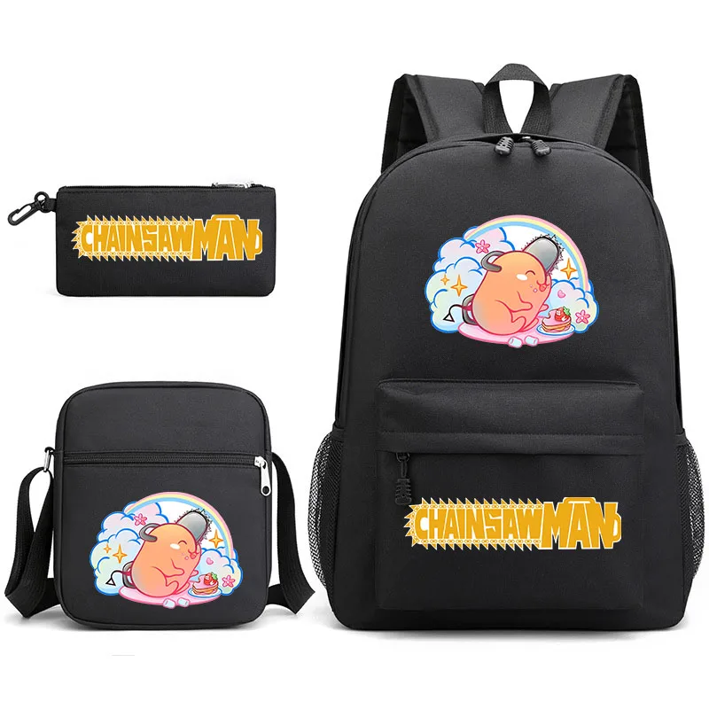 

Chainsaw Man Kids Backpack Various Colors Outdoor Travel Bag Cartoon Printing Bag Casual Bag Teen Student School Bag