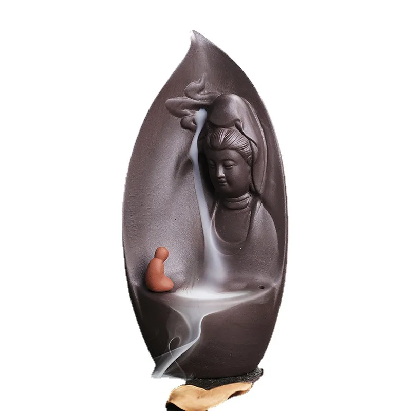 

Living Room Censer Ornament Mosquito Coil Holder Decorate Waterfall Incense Holder Backflow Bedroom Desktop Zen Garden Creative