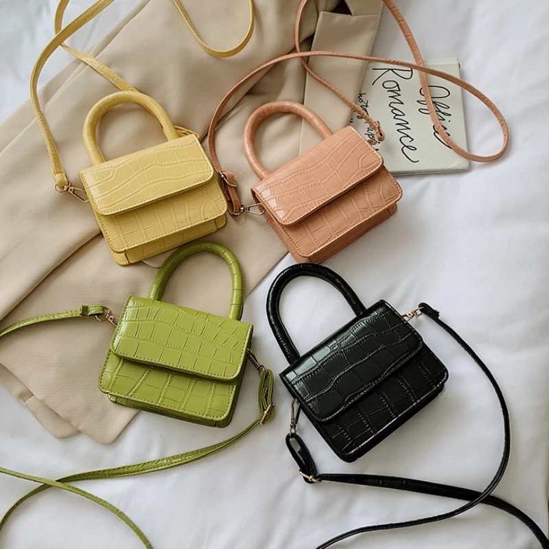 

Elegant Women PU Leather Mini Shoulder Handbags Casual Pure Color Flap Messenger Crossbody Bags for Women 2022