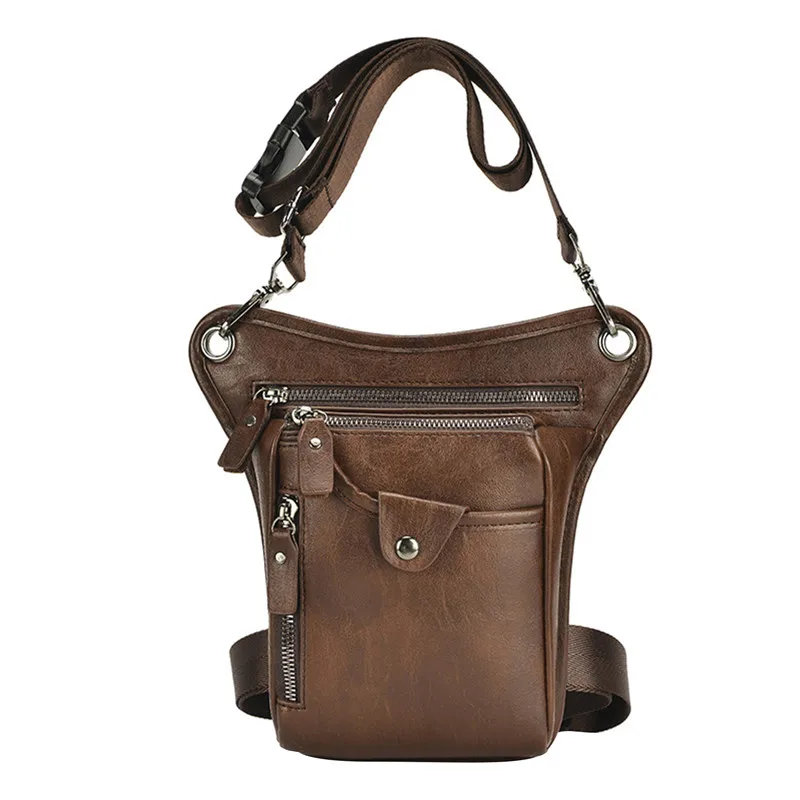

Vintage PU Leather Waist Pack Drop Leg Bag For Men Women Belt Hip Bag Multifunction Motorcycle Bicycle Outdoor Hiking Camping