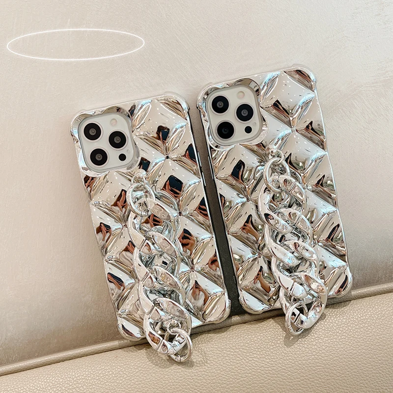 

Luxury Electroplated Phone Case for iphone 13 12 Pro Max 11 Plus X Xs Max XR Relief Soft Cover