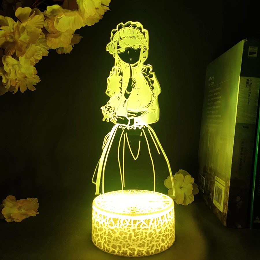 

3D LED Manga Komi Can't Communicate Beautiful Girl Anime Lamp Cute Acrylic Night Lamp RGB Flashing Gift Desktop Room Decor