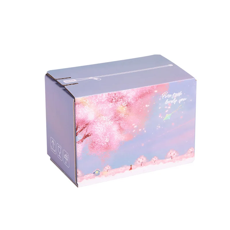 10 шт. Экспресс-коробка из крафт-бумаги картонные коробки для бизнеса красочная