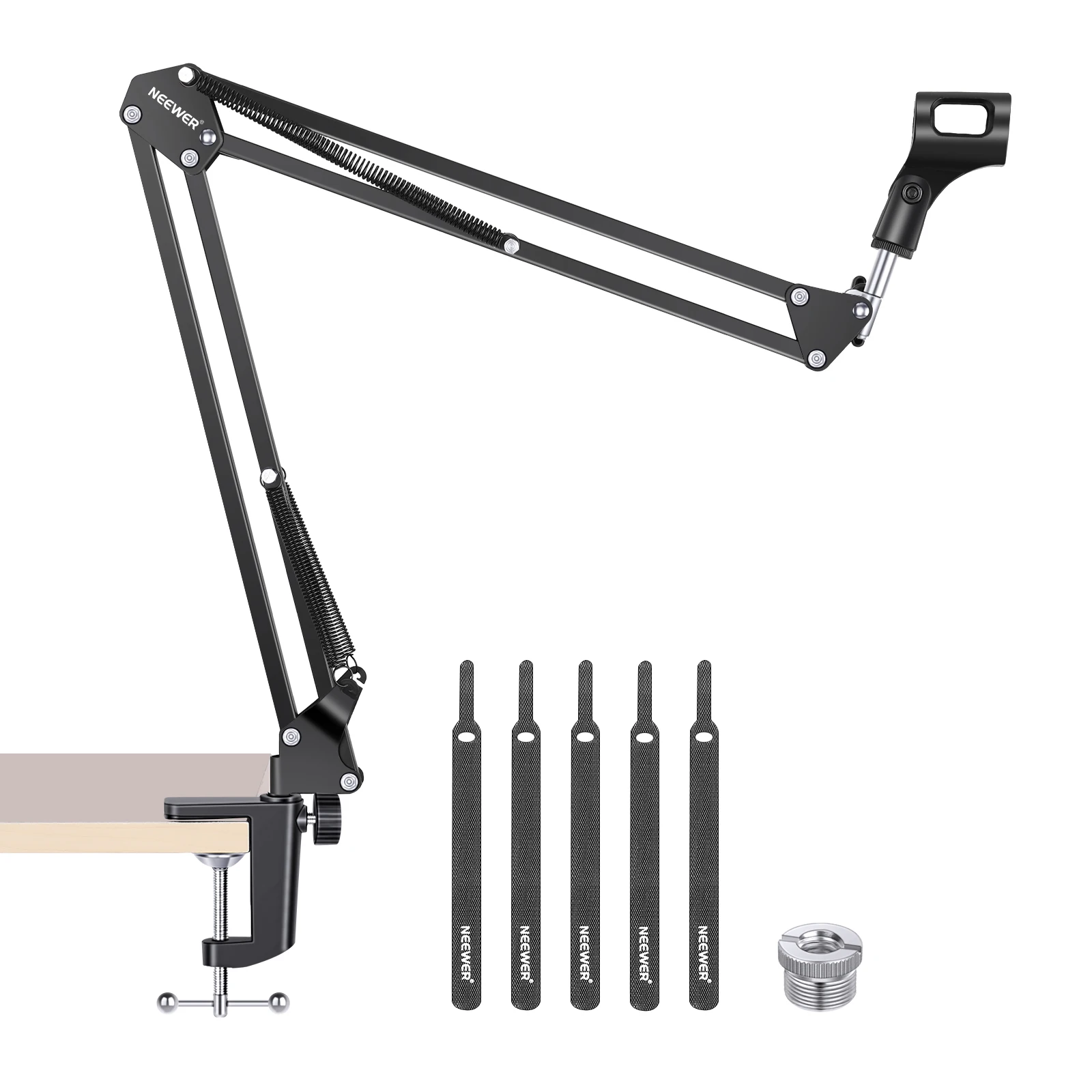 Neewer микрофон Arm Mic Stand Boom подвеска ножничный стенд с 3/8 &quotдо 5/8&quot Винтовой Адаптер