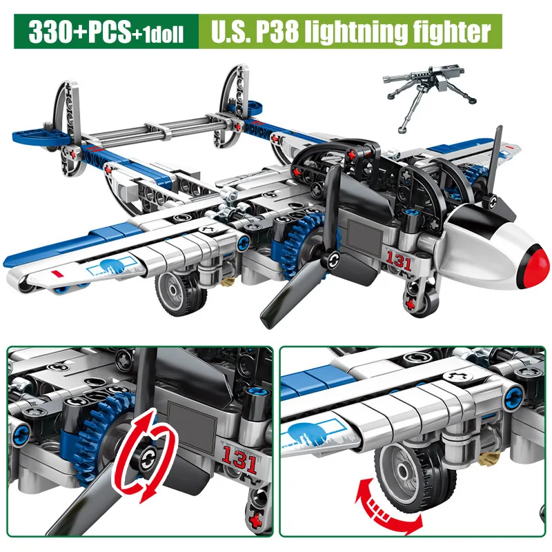 Истребитель самолета мелкие частицы сборные строительные блоки модель