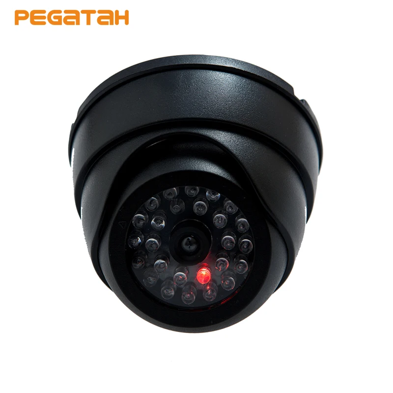 

New Fake Dome Dummy Camera Fake Security Camera Dome Fake CCTV Surveillance Camera with Blinking Red LED