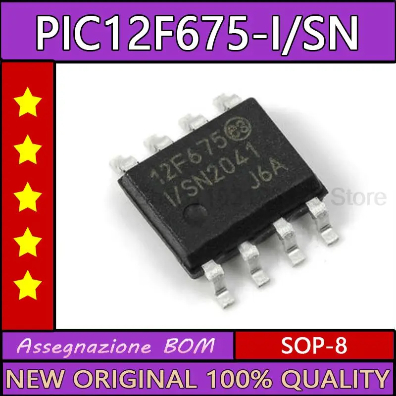 5 шт./партия PIC12F675-I/SN SOP-8 PIC12F675 SOP 12F675-I/SN 12F675 SOP8 PIC12F629-I/SN PIC12F629 12F629