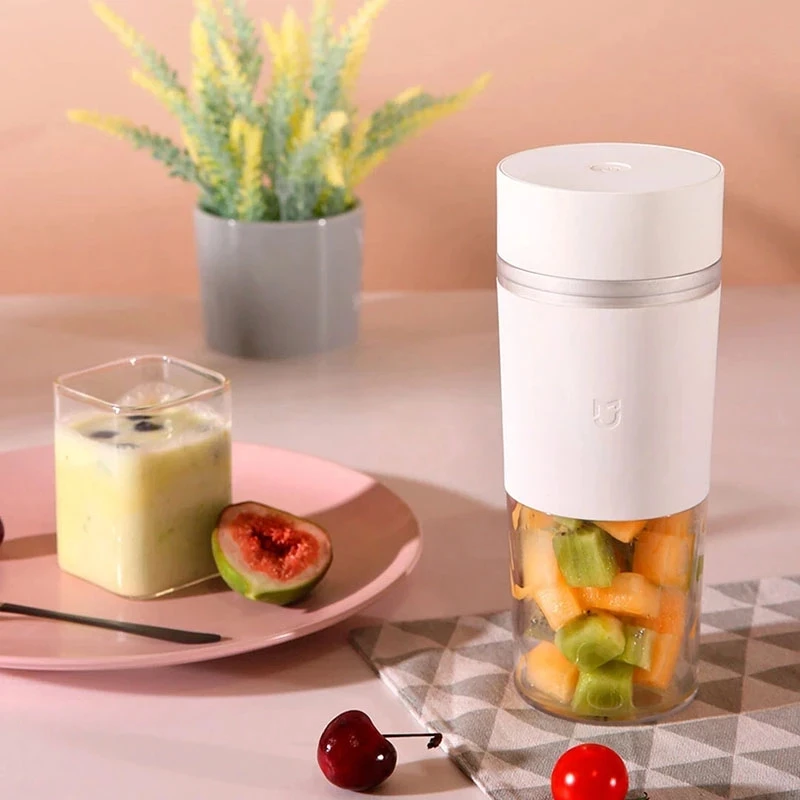XiaoMi MIJIA 400ml Электрический соковыжималка 4-ножевой блендер для смузи в стакане USB Портативный блендер для молочных коктейлей Процессор пищевых продуктов Кухонный прибор.