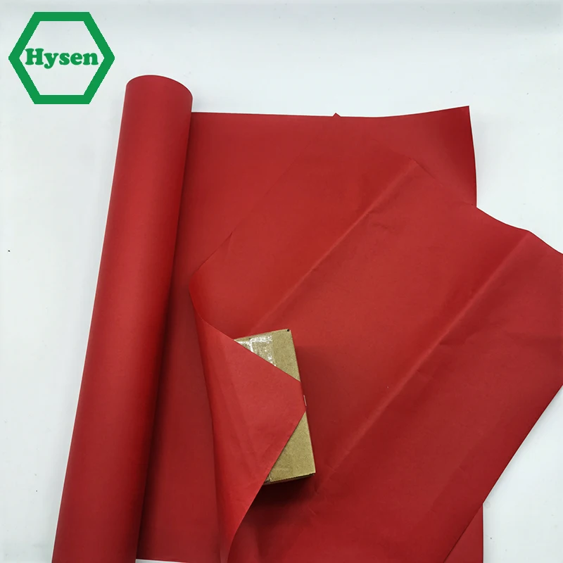 Hysen Red Kraft Paper Roll Perfect for Wrapping,Craft,Packin
