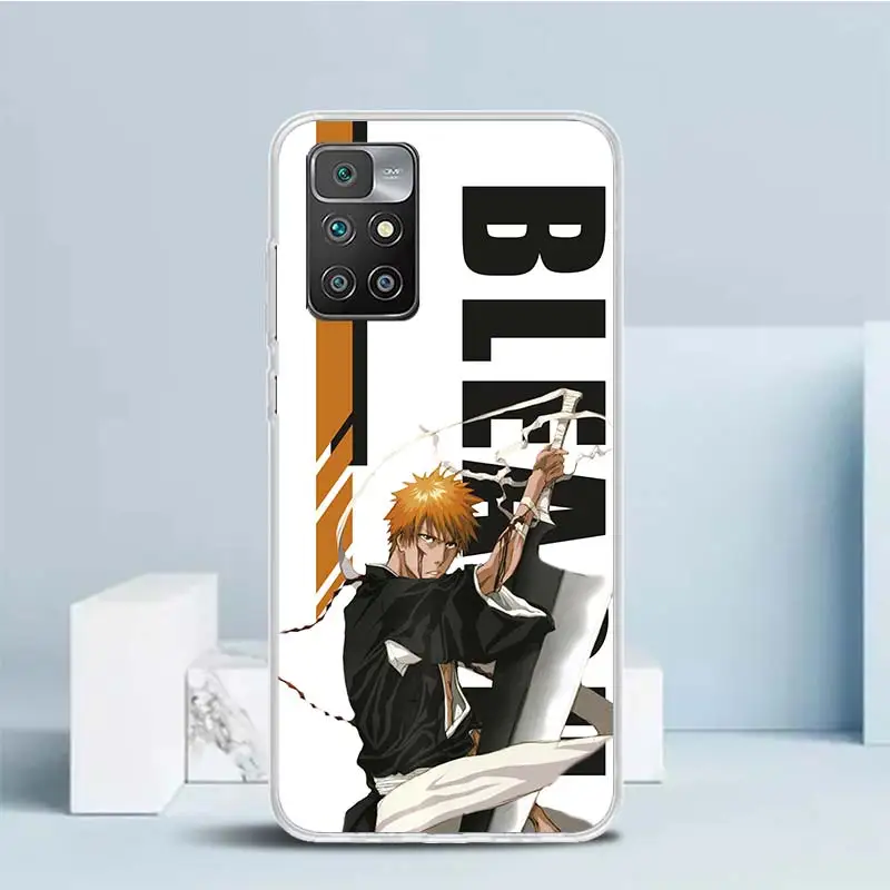 Аниме отбеливатель Ichigo Kenpachi мягкий чехол для Redmi 12 12C 10 10A 10C 9 9A 9C 9T с рисунком