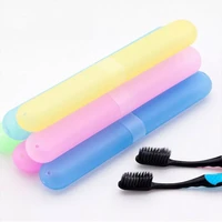1 pcs new trendy travel hiking camping toothbrush protect holder case box tube cover portable toothbrushes health protector