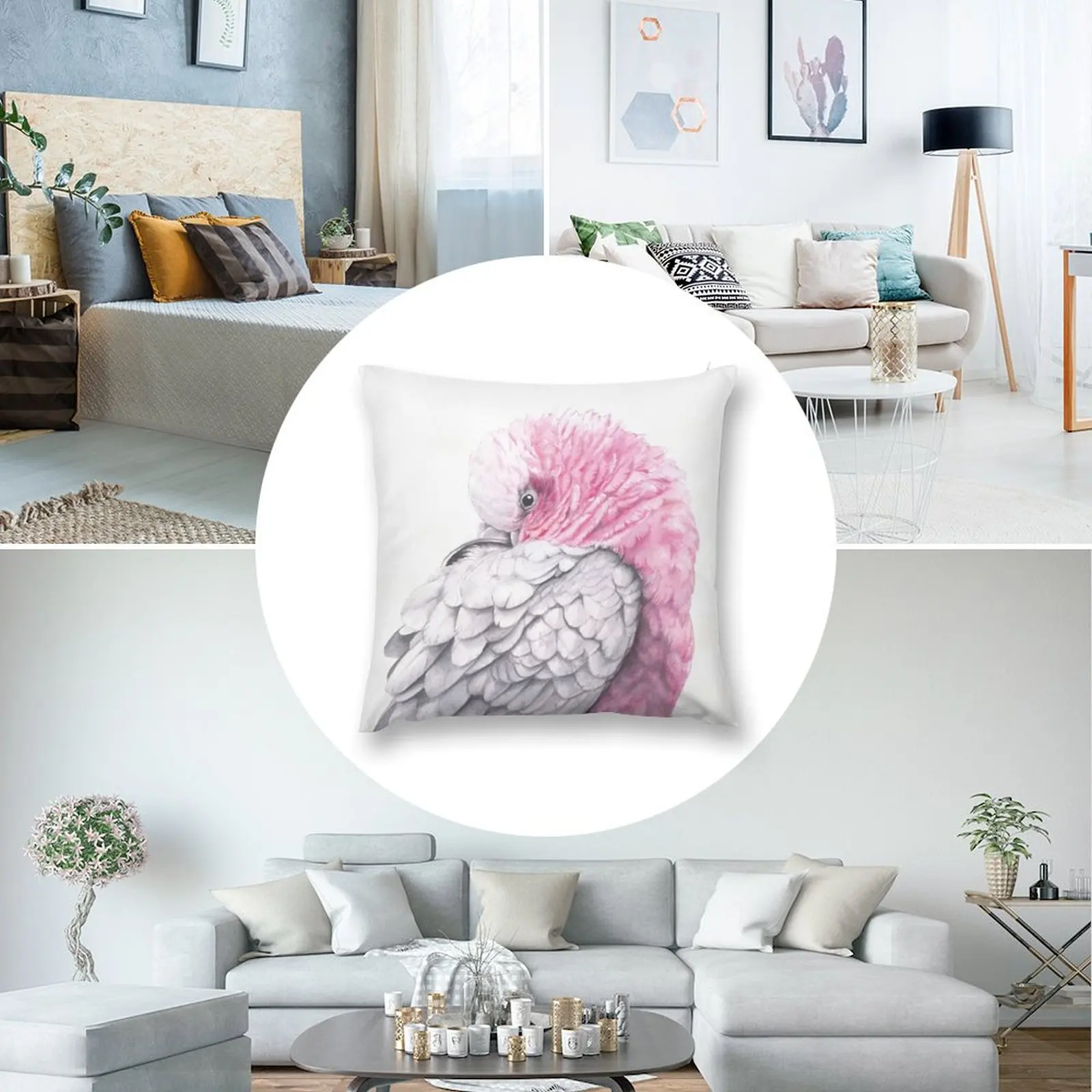 Глалах - розовая птица австралийский дизайн родной птицы Надя Некроудова