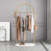 Nordic Metal Aesthetic Coat Rack Garment Storage Modern Living Room Clothes Drying Rack Rounddesignepercheros Home Furniture