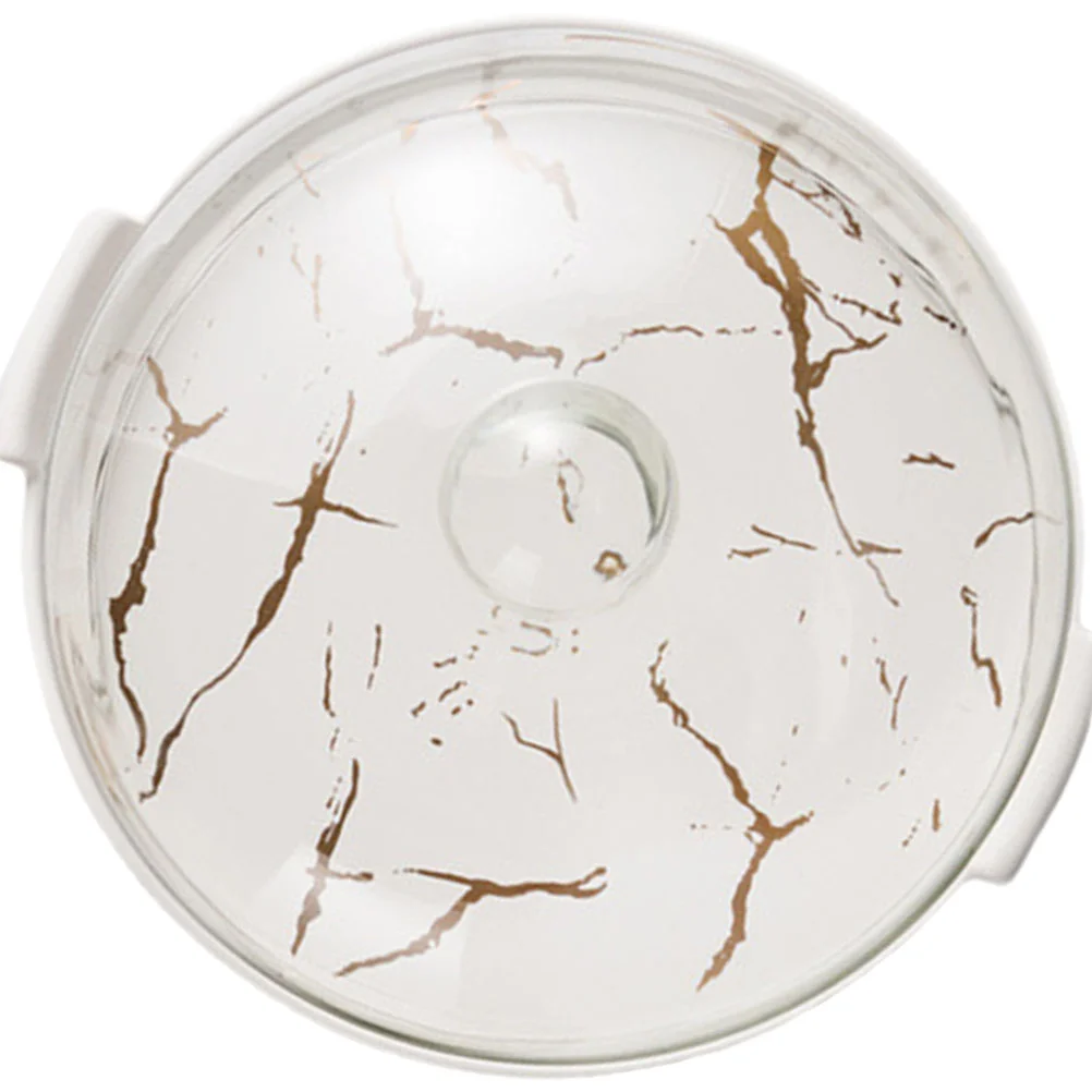 

Marbled Ceramic Tableware Cake Dessert Plate With Cover Dessert Container