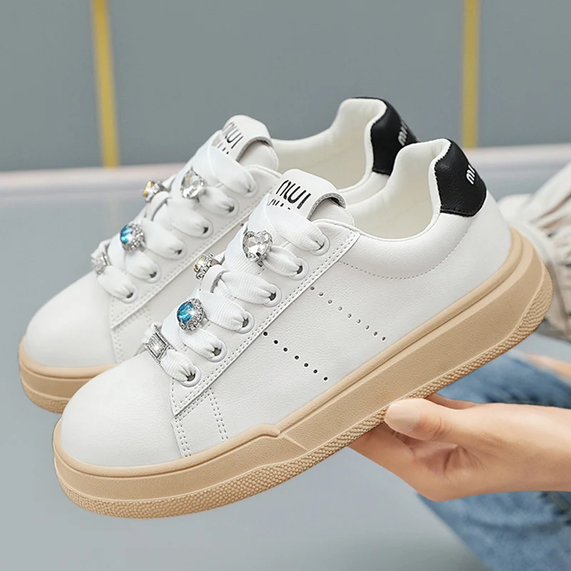 Женские повседневные кроссовки на платформе дизайнерские для скейтборда