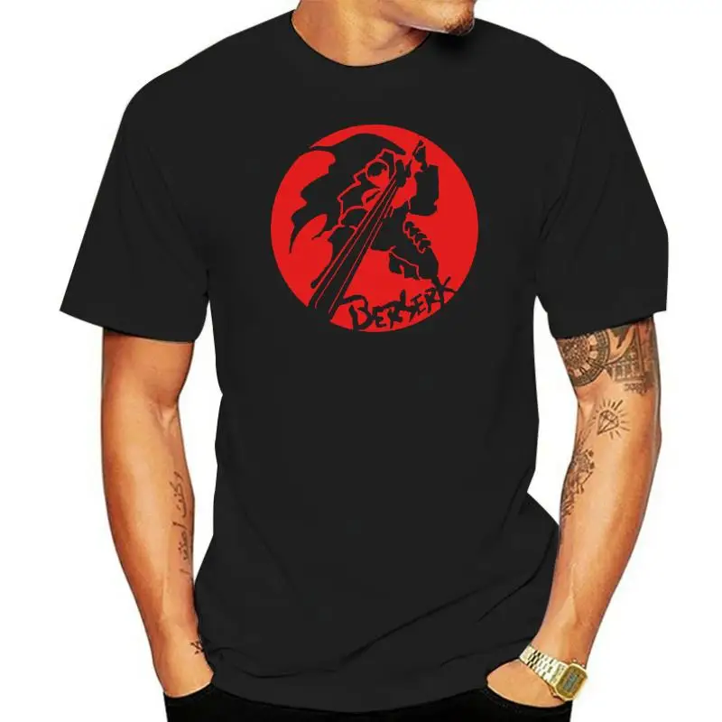 

Футболка Berserk, черная футболка с изображением меча, уникальный крутой Аниме подарок, Мужская черная футболка, стильная, под заказ