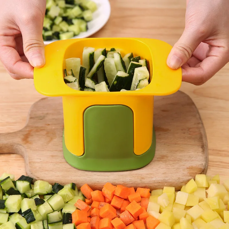 

Multifunctional Vegetable Chopper French Fries Cutter Household Hand Pressure Onion Dicer Cucumber Potato Slicer Kitchen Tools