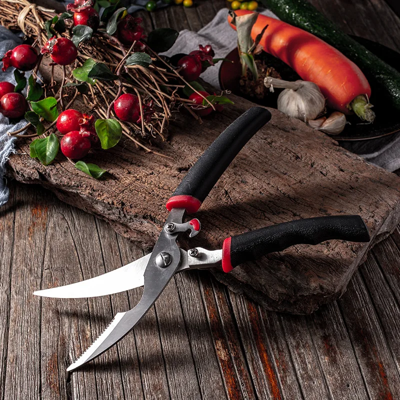 

3" Kitchen Scissors Knife Stainless Steel Heavy Duty Poultry Shears for Cutting Meat Fish Chicken Bone Comfortable Handle