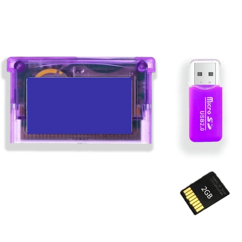 

Mini Super-Card SD-Flash Card Adapter Cartridge 2GB Game Backup Device with USB Flash Drive for GBA-SP GBM IDS NDS-NDSL