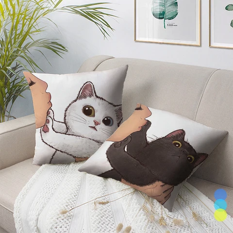Подушка декоративная кот - купить недорого | AliExpress