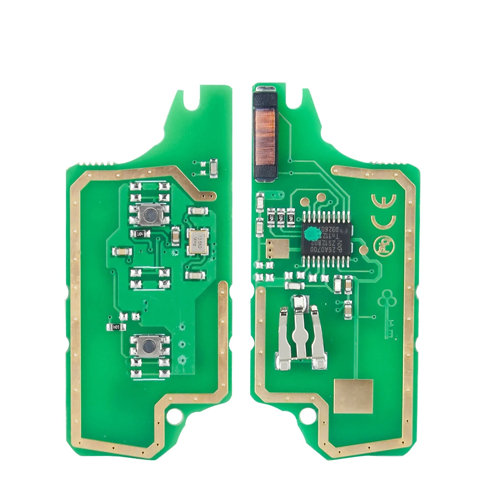 KEYYOU CE0536 ASK/FSK 433 МГц PCF7961 HU83/VA2 для Peugeot Partner 307 308 407 408 3008 модифицированный флип 2/3