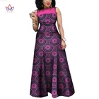 Женское платье макси без рукавов, в африканском стиле, сексуальное летнее платье с Африканским принтом, модель 2021 BRW WY1341, размера плюс