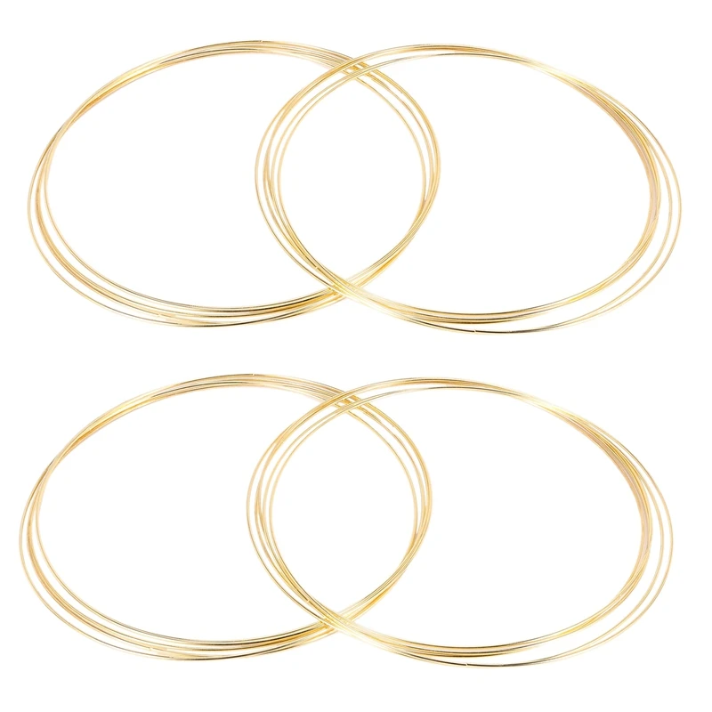 

20 Pcs 30 Cm Large Metal Garland Garland Tassel Gold Craft Ring DIY Wedding Wreath Decoration