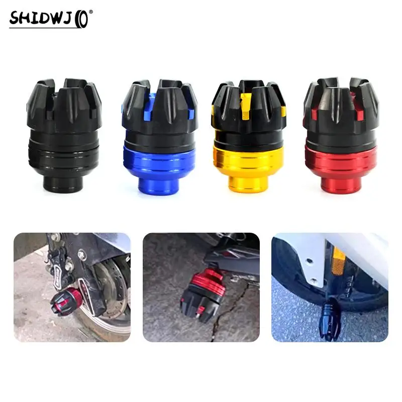 

1Pair Universal Motorcycle Wheel Protection Crash Cups Colorful Motorbike Crash Protector Damping Cups Moto Accessories