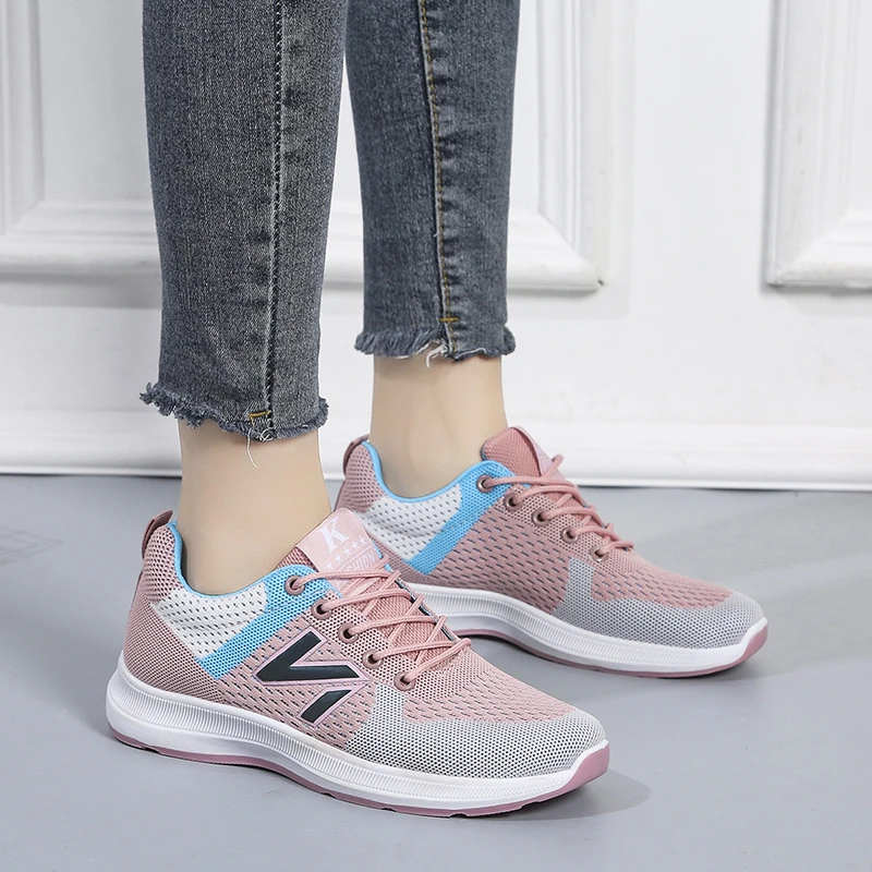 

Women's Sneakers 2023 New Running Shoes Ladies Breathable Tennis Shoes Light Women Sports Shoes Outdoor Lace Up Training Shoes