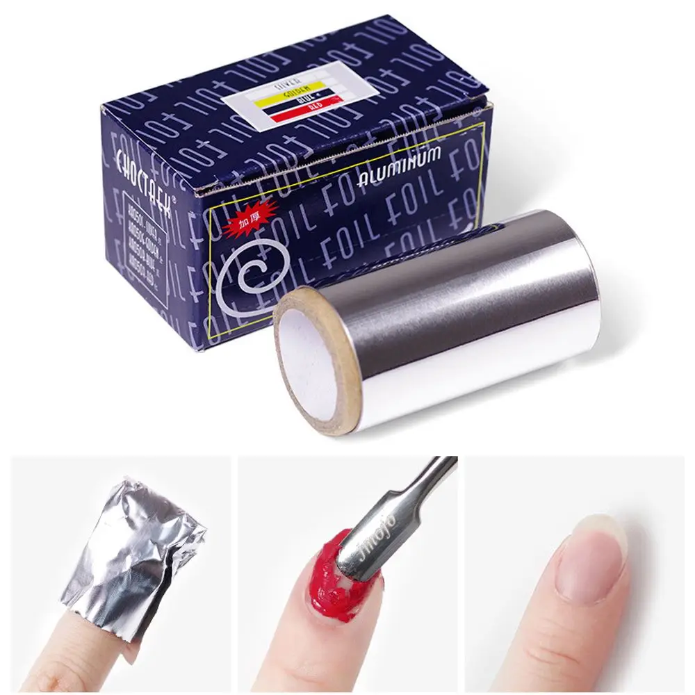 

1 Roll 4m Aluminium Foil Nail Art Soak Off Polish Nail Removal Wraps Nail Towel Gel Polish Remover Manicure Tool