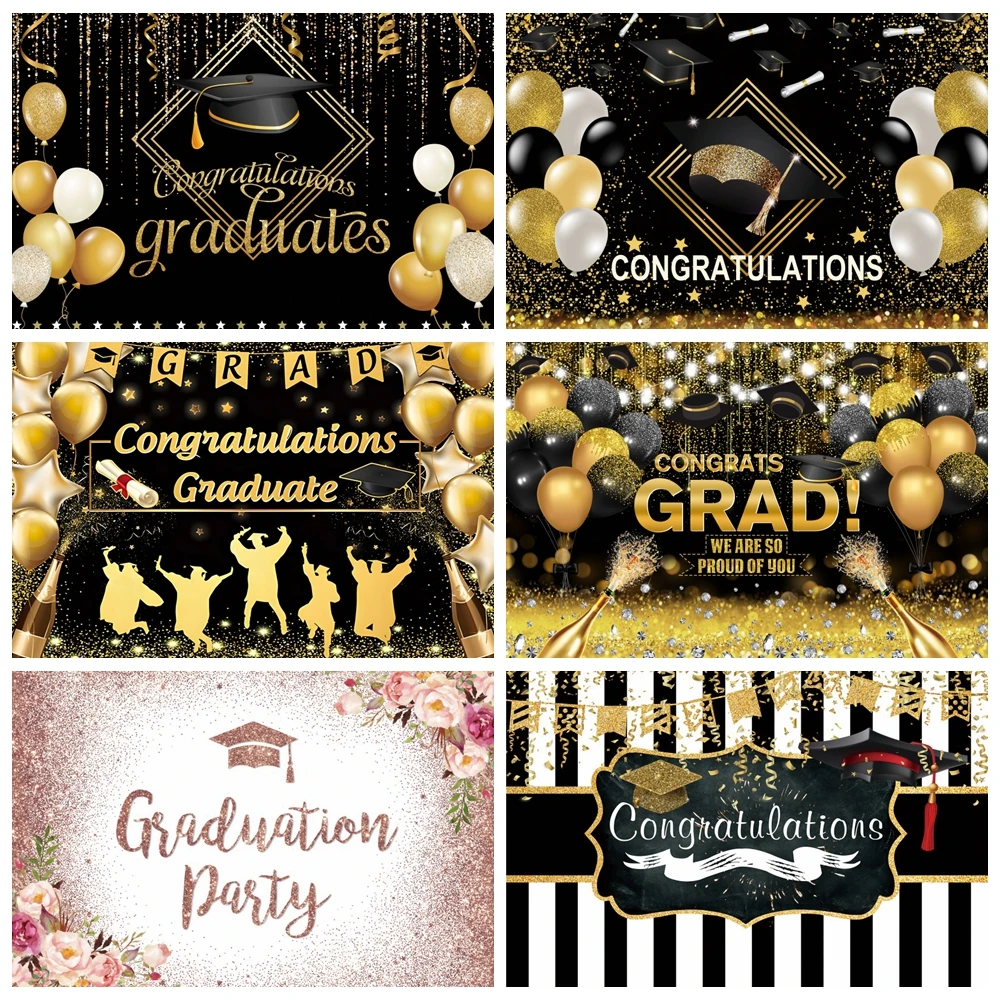 

Happy Graduation Backdrop for Photo Class of 2023 Congrats Grad Prom Party Congratulations Graduates Photography Background Deco