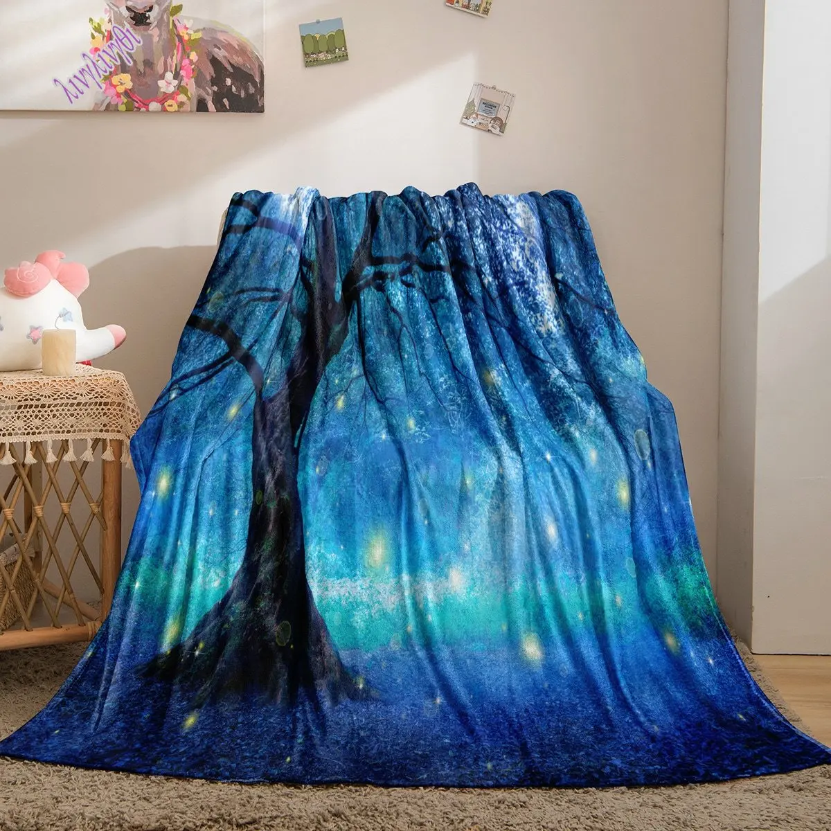 

Varied Style One Direction Blanket Thread Print Flannel Blanket Bedroom Sofa Bed Cover Warm Blanket