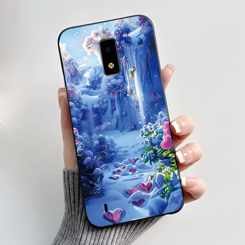 Фото Чехол для BLU View 4, эстетичный модный чехол с изображением милого кота, черный, мягкий силиконовый противоударный чехол для BLUView 4, чехол для телефона №2