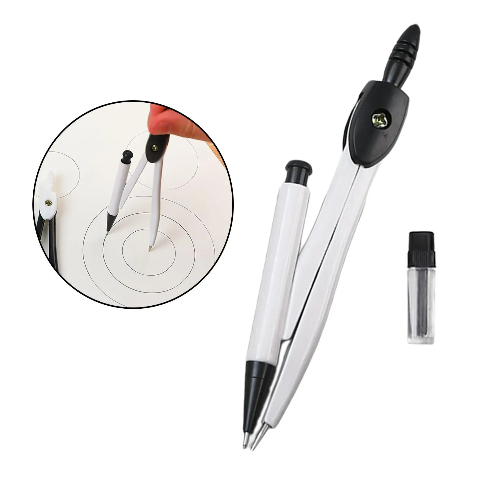 Professional Metal Compasses with Storage Case Mechanical Pencil Refill for School Office Stationery Supplies |